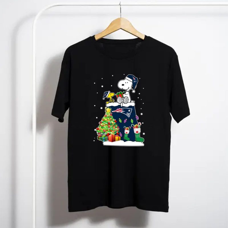 New England Patriots Snoopy Woodstock Christmas Shirt T Shirt 1