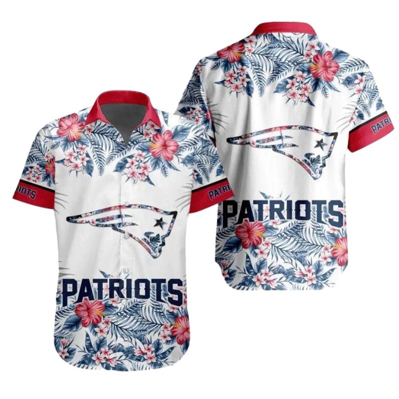 New England Patriots Special Floral Hawaiian Shirt 1