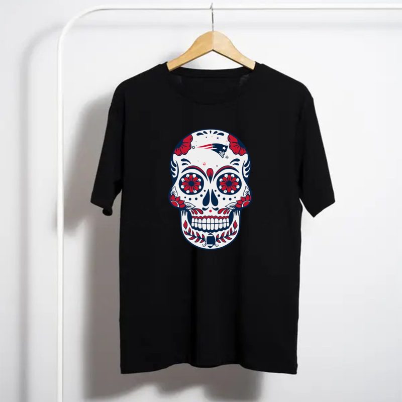 New England Patriots Sugar Skull Shirt T Shirt 1