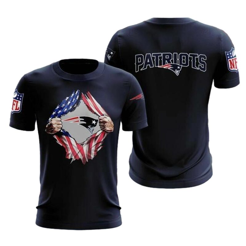 New England Patriots Super Hero Inside Me Aop T Shirt 1