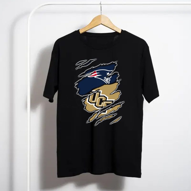 New England Patriots Ucf Knights Crossover T Shirt T Shirt 1