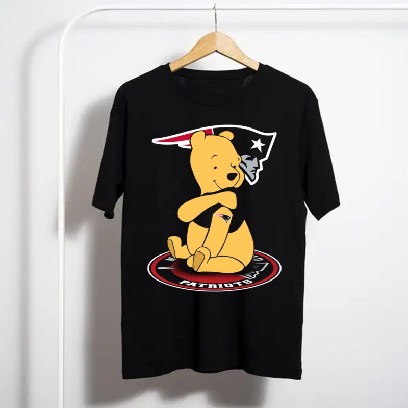 New England Patriots Winnie The Pooh Logo With Patriots Emblem T Shirt T Shirt 1