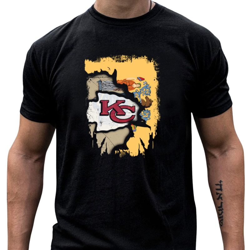 New Jersey And Kansas City Chiefs Together T Shirt T Shirt 1 1