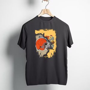 New Jersey Pride with Cleveland Browns Helmet Fusion T-Shirt