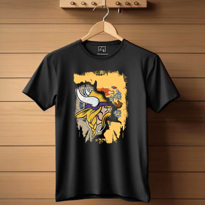 New-Jersey-State-Emblem-Merged-With-Vikings-T-Shirt-1_T-Shirt-1 New Jersey State Emblem Merged With Vikings T Shirt 1 T Shirt 1