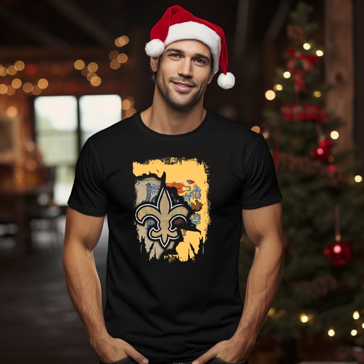 New-Jersey-State-Emblem-With-Fleur-De-Lis-Saints-Symbol-Fusion-T-Shirt-1_t-shirt-1_2