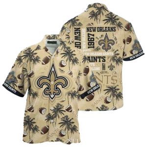 New Orleans Saints 1967 Beach Vibes Hawaiian Shirt