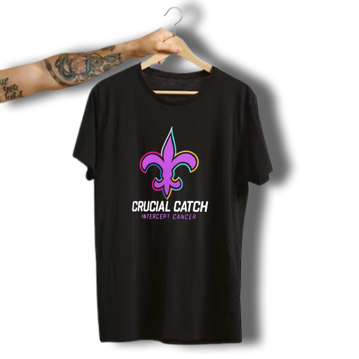 New-Orleans-Saints-2024-Nfl-Awareness-Fleur-De-Lis-Crucial-Catch-Intercept-Cancer-T-Shirt-1_t-shirt-3_4