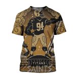 New Orleans Saints A Clash With The Tennessee Titans AOP T Shirt