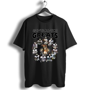 New Orleans Saints All Time Greats Players Signatures T-Shirt