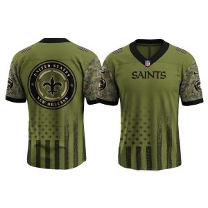 New Orleans Saints And Independence Day Baseball Jersey