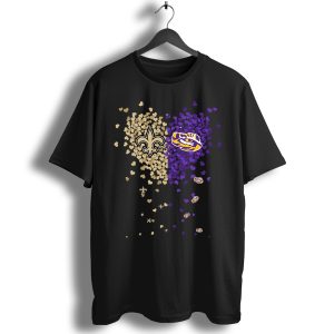 New Orleans Saints And Lsu Tigers Love T-Shirt