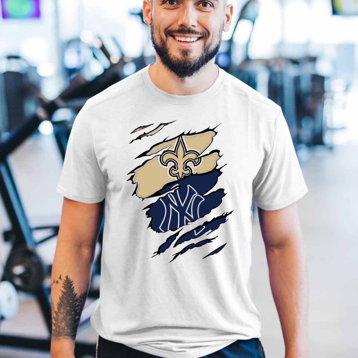 New-Orleans-Saints-And-New-York-Yankees-Logo-Fusion-T-Shirt-1_t-shirt-3_4