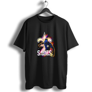 New Orleans Saints Black Panther Saints Forever Fleur De Lis T Shirt