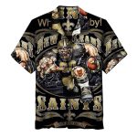 New Orleans Saints Black Player Running Hawaiian Shirt