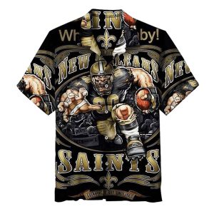 New Orleans Saints Black Player Running Hawaiian Shirt