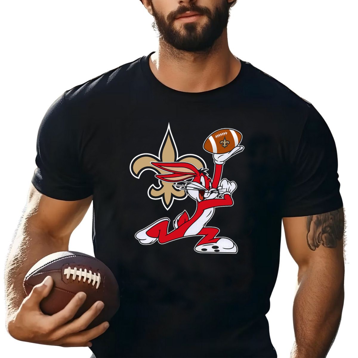 New-Orleans-Saints-Bugs-Bunny-Football-Fleur-De-Lis-T-Shirt-1_t-shirt-4_5