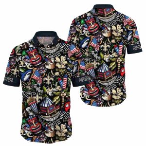 New Orleans Saints Carnival Spirit Hawaiian Shirt