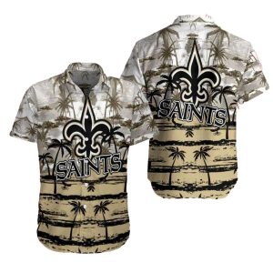New Orleans Saints Coconut Beachfront Hawaiian Shirt