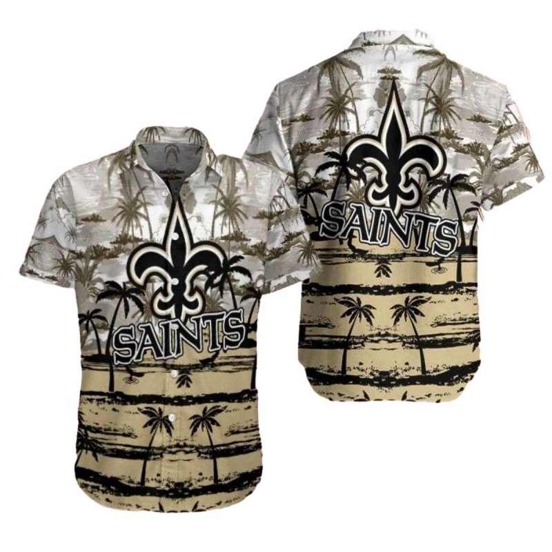 New Orleans Saints Coconut Beachfront Hawaiian Shirt 1