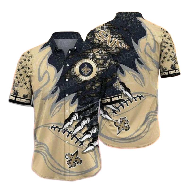 New Orleans Saints Cosmic Clash Hawaiian Shirt 1