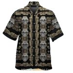 New Orleans Saints Day Of The Dead Skull Art Hawaiian Shirt
