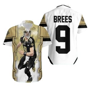 New Orleans Saints Drew Brees Hawaiian Shirt