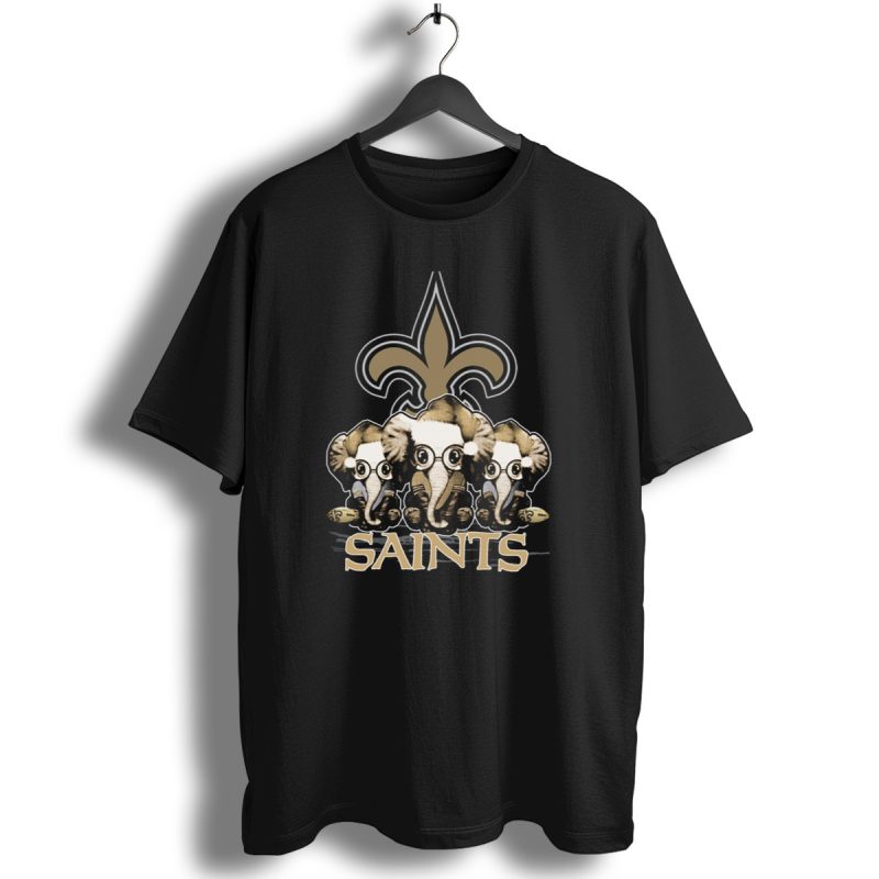 New Orleans Saints Elephan Xmas Fleur De Lis T Shirt 1 T Shirt 1