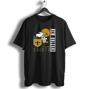 New Orleans Saints Est 67 Mascot With Shield And Fleur De Lis T Shirt