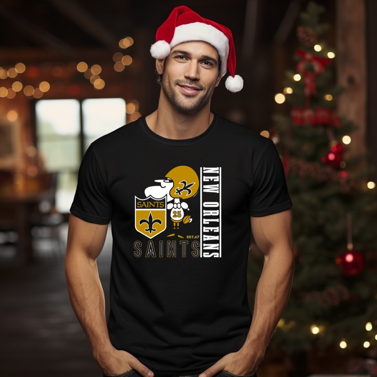 New-Orleans-Saints-Est-67-Mascot-With-Shield-And-Fleur-De-Lis-T-Shirt-1_t-shirt-1_2