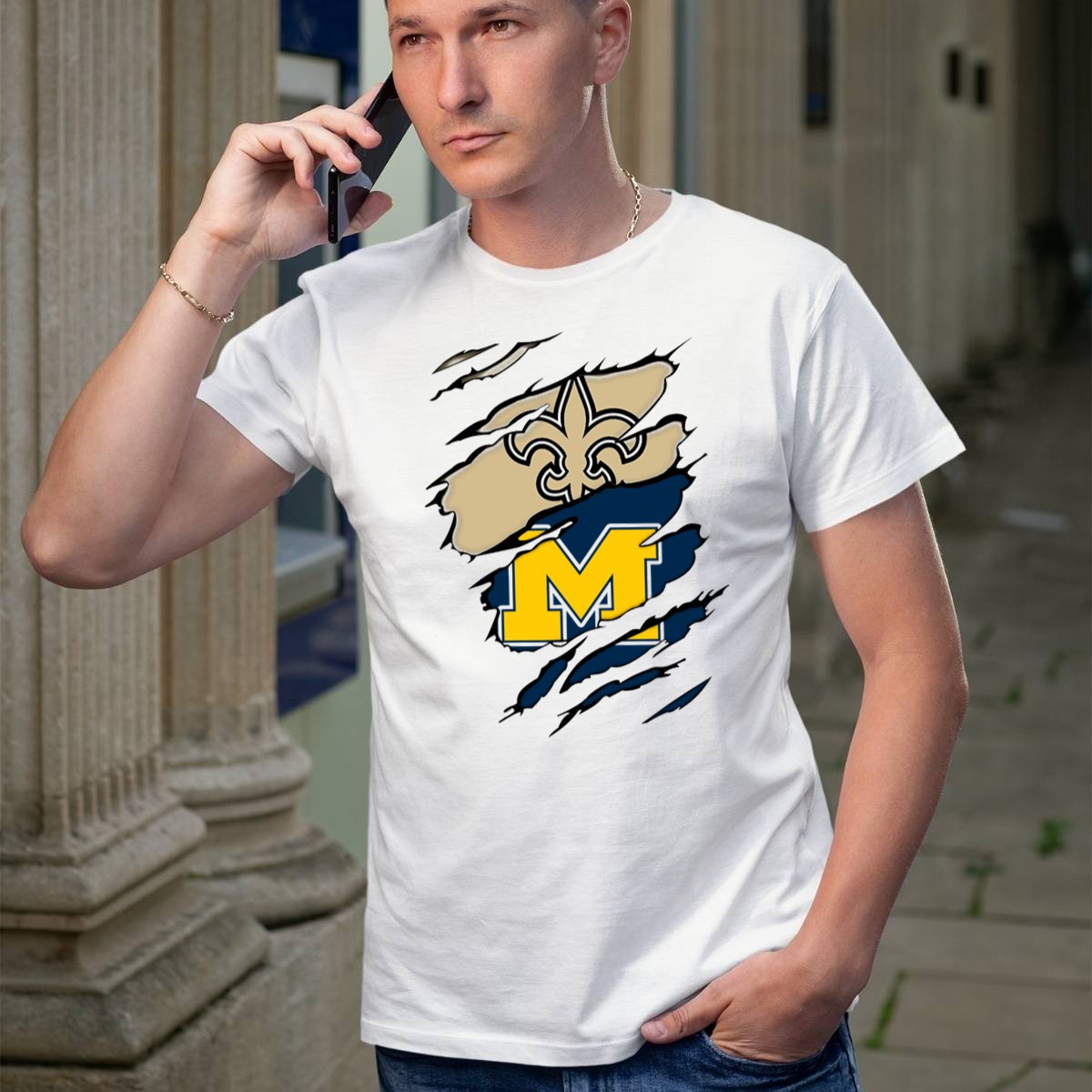 New-Orleans-Saints-Fleur-De-Lis-And-Michigan-Wolverines-M-Logo-Ripped-T-Shirt-1_t-shirt-1_2