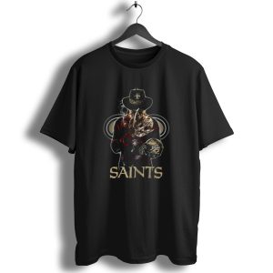 New Orleans Saints Freddy Krueger Mashup T Shirt