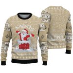 New Orleans Saints Funny Santa Claus And Chimney Ugly Sweater