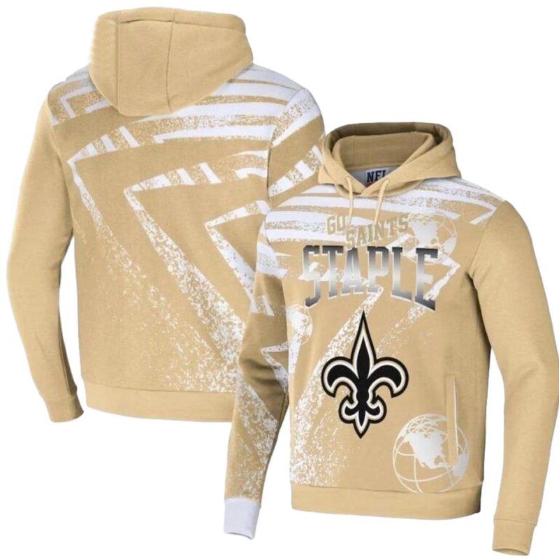 New Orleans Saints Go Saints Staple Aop Hoodie 1