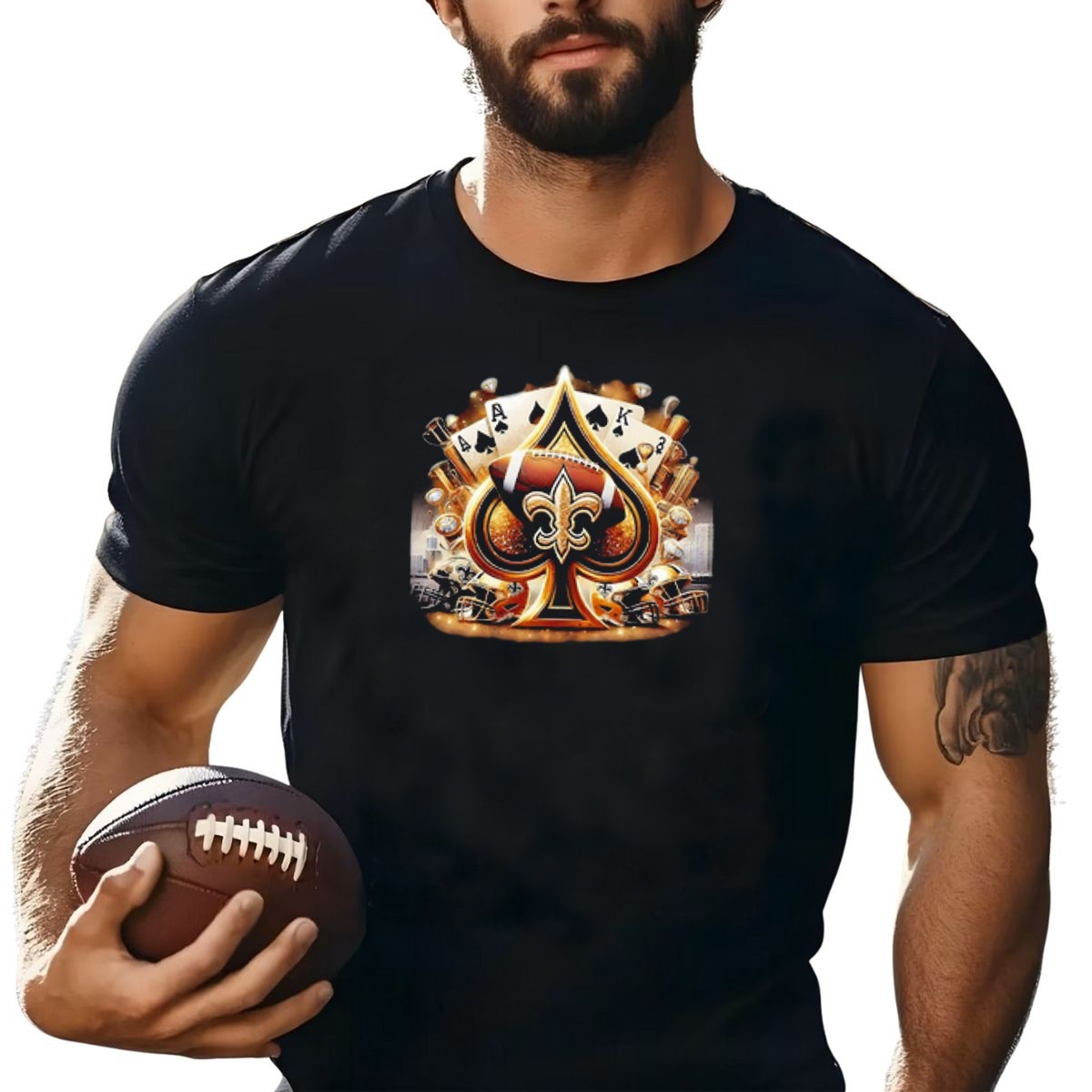 New-Orleans-Saints-Gold-Spade-Football-And-Fleur-De-Lis-With-Playing-Cards-And-Helmets-T-Shirt-1_t-shirt-4_5