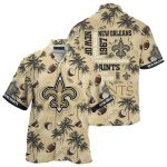 New Orleans Saints Golden Ball As Coconut Hawaiian Shirt