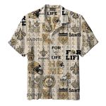New Orleans Saints Golden Icon Logo Vintage Hawaiian Shirt