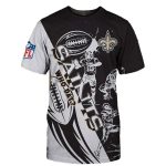 New Orleans Saints Graphic Cartoon Player AOP T Shirt