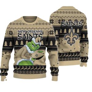 New Orleans Saints Grinch Stolen Ugly Sweater