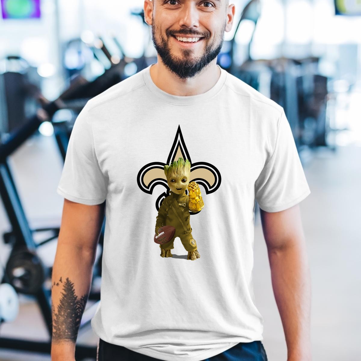 New-Orleans-Saints-Groot-Football-Infinity-Gauntlet-Fleur-De-Lis-T-Shirt-1_t-shirt-3_4