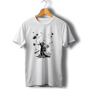 New Orleans Saints Halloween Tree 2024 Nfl Team Icons T Shirt
