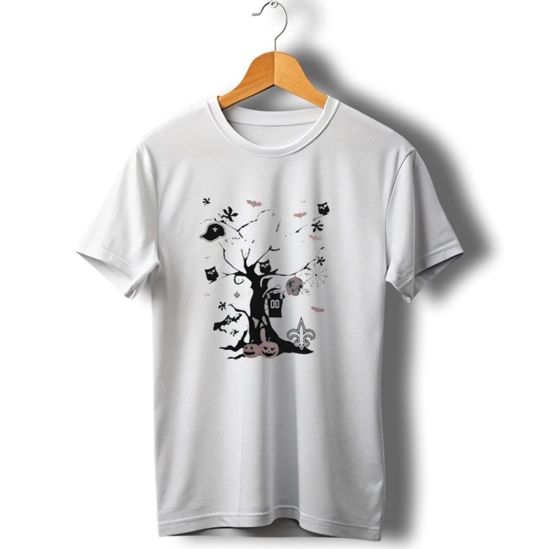 New Orleans Saints Halloween Tree 2024 Nfl Team Icons T Shirt 1 T Shirt 1