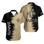 New Orleans Saints Hawaiian Shirt With Bold Black And Gold Design