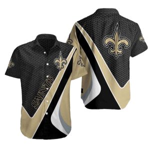 New Orleans Saints Hex Appeal Contrast Sleek Hawaiian Shirt
