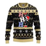 New Orleans Saints HoHoHo Mickey Disney Funny Cute Ugly Sweater