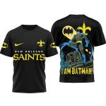 New Orleans Saints I Am Batman Comic AOP T Shirt