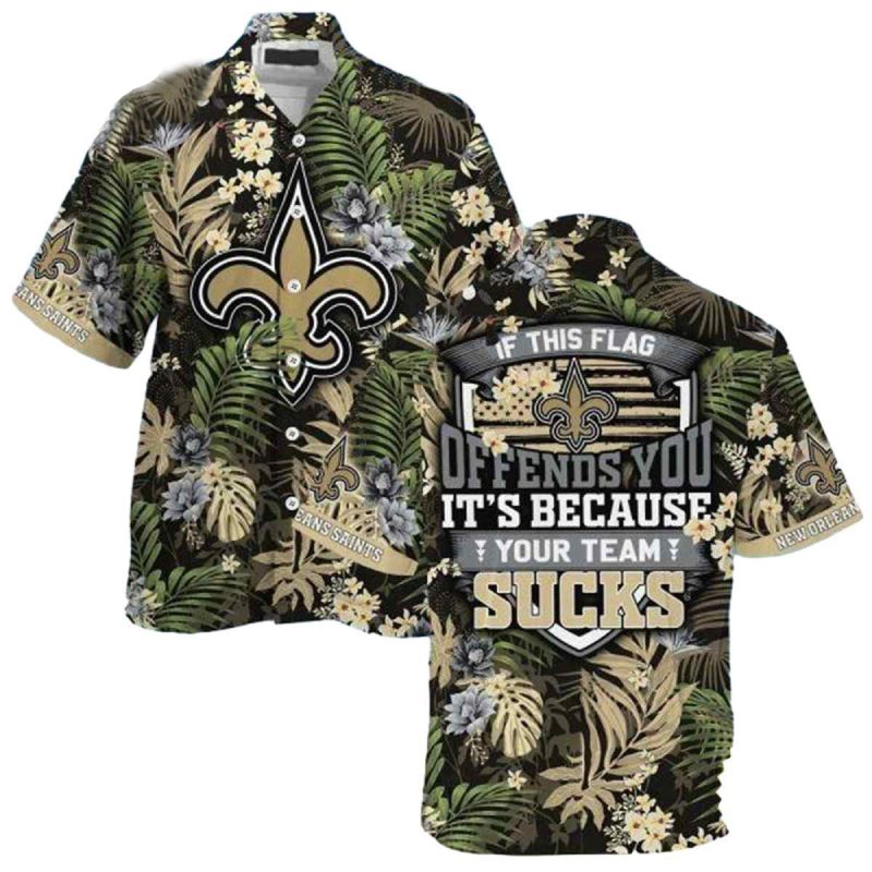 New Orleans Saints If This Flag Defends You Hawaiian Shirt 1