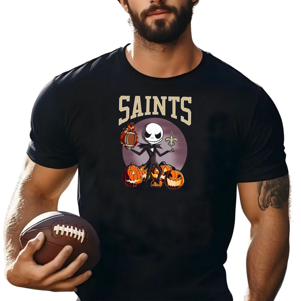 New-Orleans-Saints-Jack-Skellington-Halloween-Pumpkins-Football-Fleur-De-Lis-T-Shirt-1_t-shirt-4_5