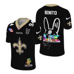 New Orleans Saints Logo And Bad Bunny AOP T Shirt