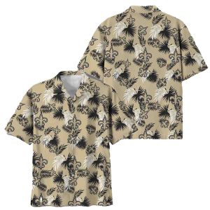 New Orleans Saints Logo Tropical Vibes Hawaiian Shirt